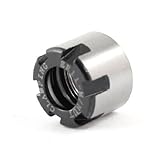 uxcell コレットナット　コレットクランプナット　フライスチャックホルダー　旋盤用ER11　ブラック　シルバートーン