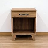 ワゴン サイドワゴン ハイタイプ 幅39.5×奥行34.2×高さ50cm 引出し付き 木製 木目調 アンティーク調