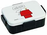 PEANUTS Snoopy & Woodstock Leakproof Lunch Container, Black [並行輸入品]