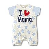 WIN ロンパース 半袖 綿 カバーオール ベビー 赤ちゃん 新生児 肌着 ボディースーツ 男の子 女の子 かわいい 夏 出産祝い 前開き 半袖 ロンパース (95cm, ライトブルー)