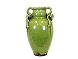 Urban Trends Collection 76042 14 in. H Ceramic Tuscan Green Vase