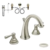 Moen klki-d-t6125bn Kingsley 2ハンドルhigh-arc洗面所蛇口、つや消しニッケル