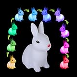 Cute Rabbit Color Changing Led Night Lamp Light Room Christmas (Usa)