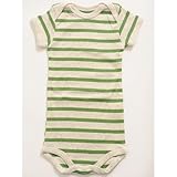 OCEAN＆GROUND オーシャンアンドグラウンド 半袖ボディシャツ ボーダー_グリーン 80