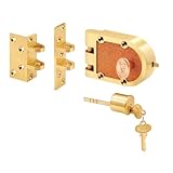 prime-line製品SE 15361シーガルデッドボルト、ソリッドブロンズ合金、真鍮ブラシ、角度&フラットStrike、単一円柱