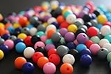 Aishine 200 PCS with 6 FEET Rope Silicone 12MM Bead Kit | Chewing Beads/Nursing/Sensory Jewelry diy 