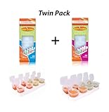 Happy Mummy Baby Cubes Food Cube Portioners Storage Pots-1 Box of Stage 1 (40ml) & 1 Box of Stage 2 