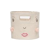 ペア Pehr 収納ボックス ストレージ おむつポーチ おもちゃ おむつ 収納 Sサイズ MINIS Peek-A-Boo Faces Girl