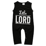 ベビー　男の子　可愛い　Little LORD　ノースリーブ　ズボン　ロンパース　 (80(6-12M))