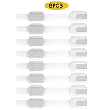 GAGAKA Cabinet Latches Child Safety Locks for Appliance, Adhesive Mounted & No Drilling - White by G