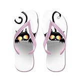 lplpol Naughty Playful Kitties Flip Flops for Kids and大人用ユニセックスビーチサンダルプールシューズパーティースリッパ カラー: ピンク