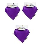 Dribble Ons Bandana Bib - Purple/Grape - ** ** (Gift Wrap Available) by DribbleOns