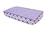Bacati Mix and Match Pin Dots/Zigzag Changing Pad Cover, Purple by Bacati