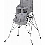 折りたたみ ベビーチェア グレー