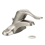 Moen 8420CBN Commercial M-Bition 4-Inch Centerser Lavatory Faucet with 4-Inch Lever Handle and Inclu