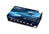 ExpandFlex TOUGH103 Disposable Latex Glove, Lightly Powdered, 9.5 Length, 5 mil, Medium, Natural by 