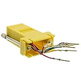 Modular Adapter, Yellow, DB9 Male to RJ45 Jack [並行輸入品]