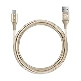 LENZZA (レンツァ) USB Type C ケーブル (2m / 2.4A / ブラック) 急速充電 充電器 DuPont社Kevlar採用 (USB-C/USB-A) iPhone 16 15