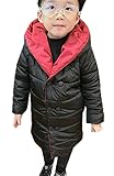 (チェリーレッド)CherryRed 子供服 男の子 中綿ジャケット フード付き ロング丈 ダブルボタン 2色 赤 110