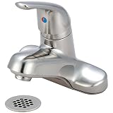 Olympia Faucets L-6161G-BN Single Handle Lavatory Faucet, PVD Brushed Nickel Finish [並行輸入品]