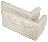 軽量レンガ タイル かるかるブリック Sサイズ(ミニサイズ) コーナー５個入 (約)4.5×9.5cm×高さ4.5cm MB51コーナーホワイト