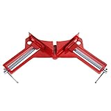 Demiawaking コーナークランプ 90° 開き75mm 木工 DIY レッド