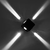 INHDBOX LED ブラケットライト3W 85-220V LEDポーチライト（防雨型） (ブラック-白い光)