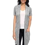 HyBrid & Company レディーズ レディースカジュアルノースリーブオープンフロントドレープカーディガン Sサイズ マルチカラー