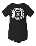 Nebraska Cornhuskersネブラスカ州」cornborn N " Football Infant Onesie 18M ブラック