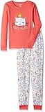 Gymboree Big Girls' Cotton Pajamas 2-Piece Set Cats Rule/Pink 3 [並行輸入品]