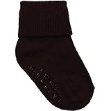 オールドネイビー(OLD NAVY)男女兼用ブラウン無地丸首ソックス　茶色 子供用靴下　6-12months(75cm)(日本サイズ8-10) [並行輸入品]