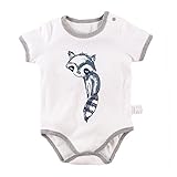 Baby Nest ベビー服 プリント 半袖ボディースーツ ロンパース 女の子 男の子 コットン100% 9-12M
