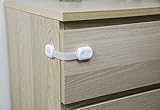 Safetynex Child Safety Locks to Baby Proof Cabinets and Appliances, White, 2 Piece [並行輸入品]