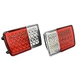 エブリィバン DA64V DA17V スクラム フルLEDテールランプ 64発高輝度SMD ハイフラ対策済み クリア×レッド 左右セット