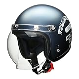 リード工業(LEAD) バイクヘルメット ジェット MOUSSE ムース マットダークブルー フリーサイズ (57～60cm未満) 全排気量対応