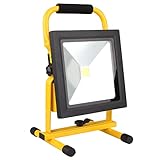 LED投光器 充電式 超薄型 50W ポーペ(POOPEE) バッテリー内蔵式 ポータブル投光器 12V 24V 車 6000K 広角 昼白色 角度調整可 防水加工 作業灯 ac dc 軽量化【一年保