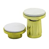 LASCO 03 – 5055調節可能なシャワーカーテンロッドホルダー、光沢真鍮、2 - Pack