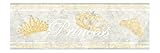 York Wallcoverings CK7744BSMP Candice Olson Kids Princess 8 X 10 Wallpaper Memo Sample, Silver/Gold 