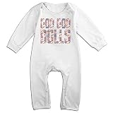 Goo Goo Dolls Skull Flower Baby Onesieボディスーツ幼児ロンパース カラー: ホワイト