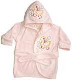 Funkoos Rubber Ducky Organic Hooded Bathrobe, Baby Girl, 0-9 months by Funkoos