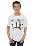 NBA San Antonio Spurs Youthヴィンテージヘザー半袖クルーTシャツ、Electricホワイト M ホワイト