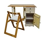 木製 折りたたみ デスク&amp;チェア OSK-ST302