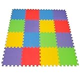 16 Piece X-Large Foam Soft Tile Mat ideal Gift Toy Child & Baby Room Safe Playmat Interlocking Puzzl