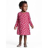 オールドネイビー OLD NAVY/ フローラル-プリント ジャージドレス パーティー スターテッド ピンク シューズ 2歳【並行輸入】