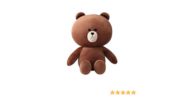 Amazon Line Friends 110cmぬいぐるみ ブラウン アニメ 萌えグッズ 通販