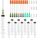 10mlシリンジ、キャップ付きルアーロック注射器、14G、16G、18G鈍針付き、ラインストーン、木工、接着剤、塗料、接着剤、オイル、インクの分注用