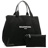 バレンシアガ バッグ BALENCIAGA 339936 9DH1N 1090 NAVY CABAS M レディース トートバッグ 無地 NOIR/BLANC 黒 [並行輸入品]