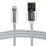 BabbleCom iPhone対応 充電 ケーブル 充電器 長さ 1m ナイロン 2.1A データ転送 USBケーブル iPad対応 ホワイト