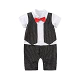 ベビー キッズ 赤ちゃん 子供服 洋装フォーマル 紳士風 男の子 半袖 カバーオール ロンパース 春夏 結婚式 お宮参り 七五三 節句 入園式 入学式 出産祝い ギフトxw021b