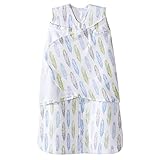 Halo SleepSack 100% Cotton Swaddle, Feather Aloe, Newborn